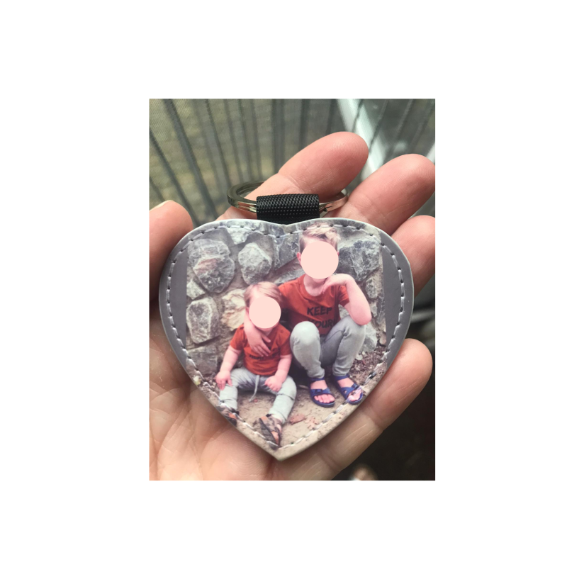 sleutelhanger hart met foto 